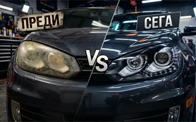 рециклиране и тунинг на фарове на VW GOLF 6